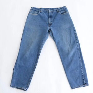 Vintage 90S Levi's 560  Loose Fit 100% Cotton Mid-wash Blue Denim Jeans 40X30